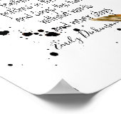 Emily Dickinson quote on hope with feather art Poster (Hoek)