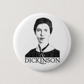 Emily Dickinson Ronde Button 5,7 Cm (Voorkant)