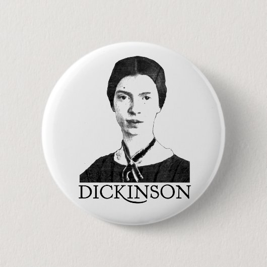 Emily Dickinson Ronde Button 5,7 Cm (Voorkant)