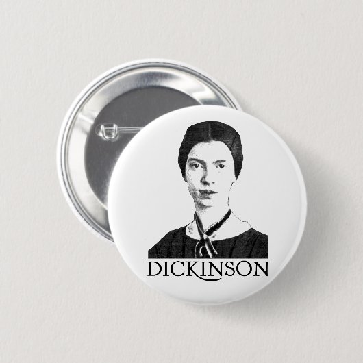 Emily Dickinson Ronde Button 5,7 Cm (Voorkant /achterkant)