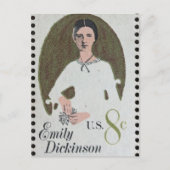 Emily Dickinson stempel Briefkaart (Voorkant)