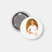 Emily Dickinson stempel Magneet (Voorkant / Achterkant)
