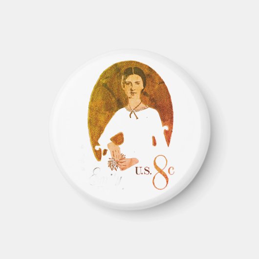 Emily Dickinson stempel Magneet (Voorkant)