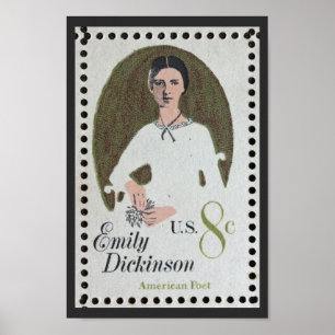 Emily Dickinson stempel Poster