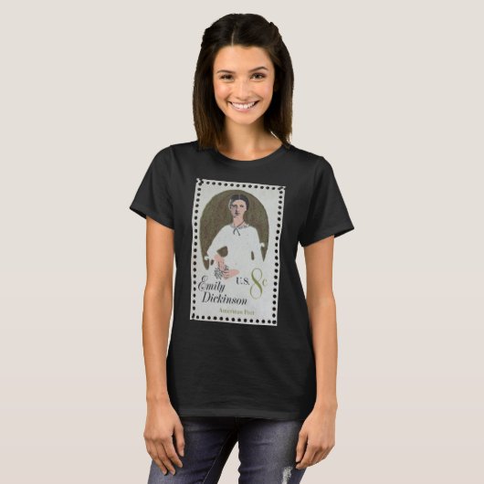 Emily Dickinson stempel  T-shirt (Voorkant volledig)