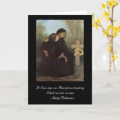 Emily Dickinson - William Bouguereau Sympathy Card Kaart (Gele Bloem)