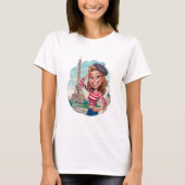 Emily em Paris sticker T-shirt (Voorkant)