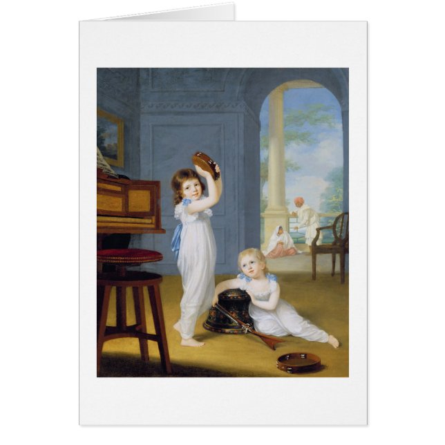 Emily en George Mason, c.1794-95 (olie op canvas) (Voorkant)