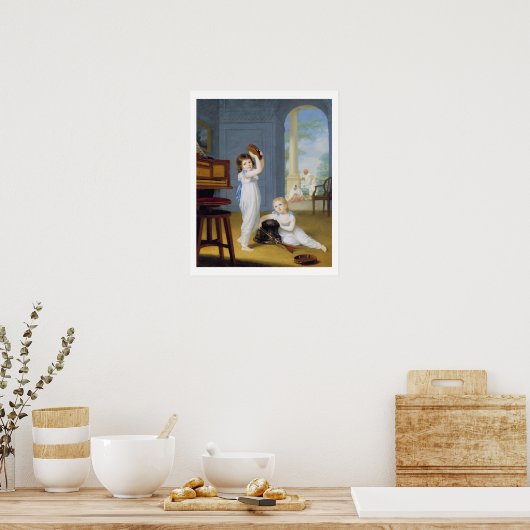 Emily en George Mason, c.1794-95 (olie op canvas) Poster (Keuken)