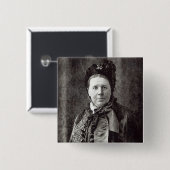 Emily Faithfull Vierkante Button 5,1 Cm (Voorkant /achterkant)