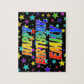 "EMILY" First Name, Fun "HAPPY BIRTHDAY" Legpuzzel (Verticaal)