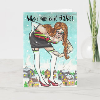 Emily Grinch Holiday Humor Wenskaarten Ville Feestdagen Kaart