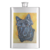 "Emily in Blue" Scottie art Flacon (Voorkant)