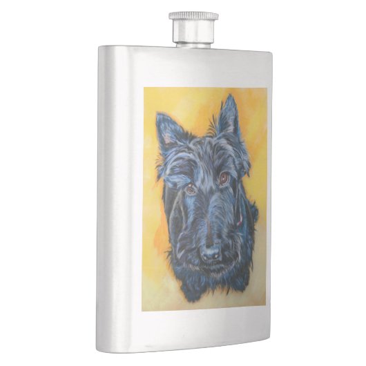 "Emily in Blue" Scottie art Flacon (Rechts)