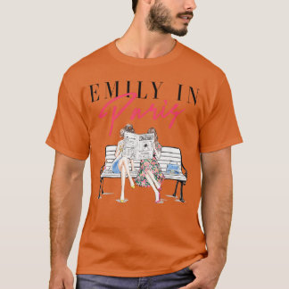Emily in Parijs Beste Vrienden Journal Lezen Illus T-shirt