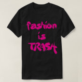 Emily in Parijs Mode is Trash Premium T-shirt (Design voorkant)
