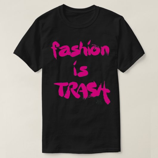 Emily in Parijs Mode is Trash Premium T-shirt (Design voorkant)