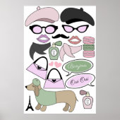 Emily in Parijs thema Verjaardag fotohokje accesso Poster (Voorkant)