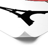 Emily in Paris thema photobooth feest props Poster (Hoek)