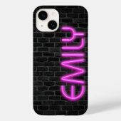 EMILY in PINK Neon Lights Case-Mate iPhone Case (Achterkant)
