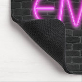 EMILY in PINK Neon Lights Muismat (Hoek)