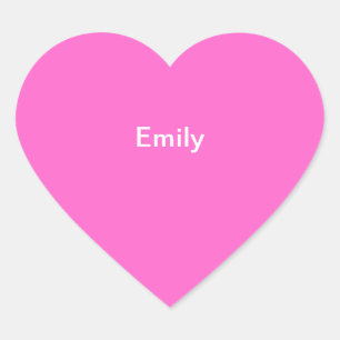 Emily Kinder naam Sticker gepersonaliseerd roze wi
