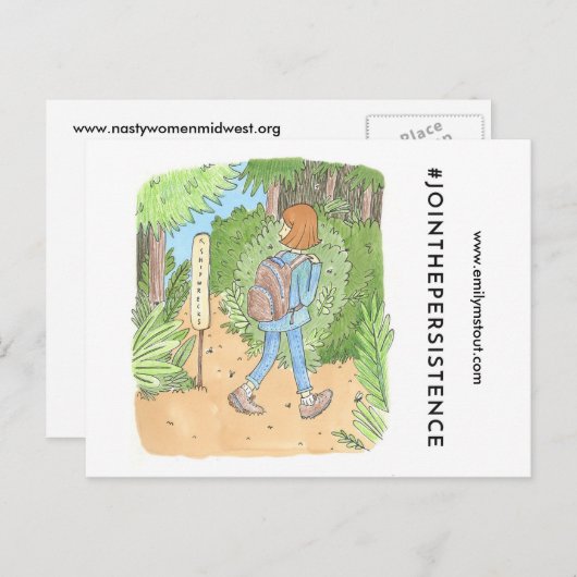 Emily M. Stout briefkaart (Voorkant / Achterkant)