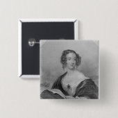 Emily Mary, Countess Cowper Vierkante Button 5,1 Cm (Voorkant /achterkant)