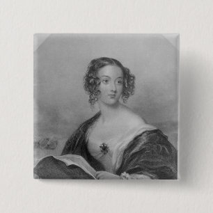 Emily Mary, Countess Cowper Vierkante Button 5,1 Cm