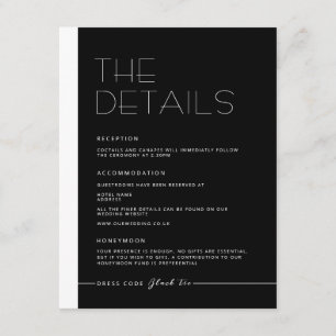 EMILY Modern Minimalist Monochrome Details Kaart