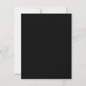 EMILY Modern minimalistisch monochroom Bewaar de d Save The Date (Achterkant)