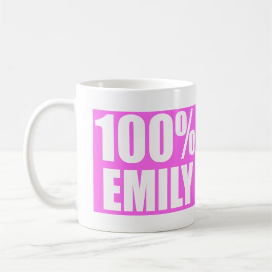 Emily naam koffiemok (Links)