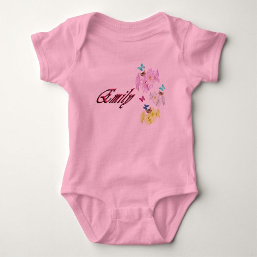 Emily, Naam, Met Kittens, Baby Bodysuit (Voorkant)