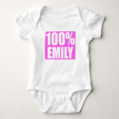 Emily naam romper (Voorkant)