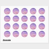 Emily Naam Sticker Ronde Zon Boho Hippie (Vel)