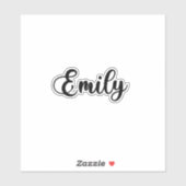 Emily Name - Handgeschreven kalligrafie Sticker (Vel)