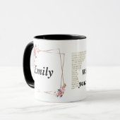 @Emily name Mug – Custom Coffee Cup with An Mok (Voorkant links)