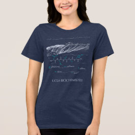 EMILY peptide, golfslag, aangepaste tekst, donker  Tri-Blend Shirt
