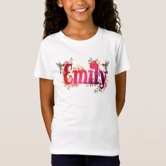 Emily - Personalised Shirt  - For Kids (Voorkant)