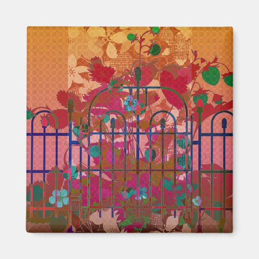 Emily Poetry Strawberries Magnet (Voorkant)