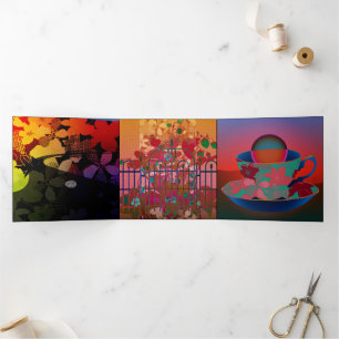 Emily Poetry Trivoud Card Drieluik Kaart