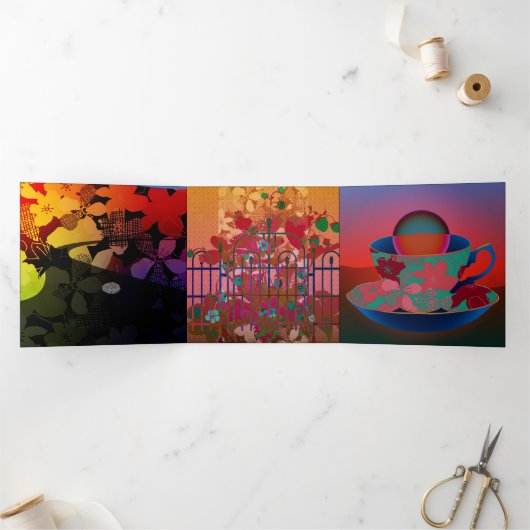 Emily Poetry Trivoud Card Drieluik Kaart (Binnen)