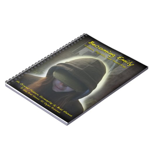 Emily Poster worden op een handje Notitieboek (Linkerzijde)