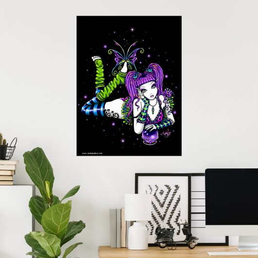 Emily Rainbow Crystal Ball Fairy Poster (Thuiskantoor)