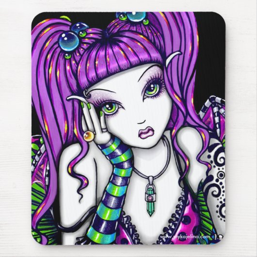 Emily Rainbow Fairy Mouspad Muismat (Voorkant)