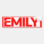 Emily Stamp Bumpersticker (Voorkant)