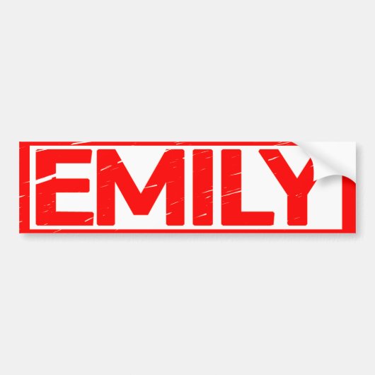 Emily Stamp Bumpersticker (Voorkant)