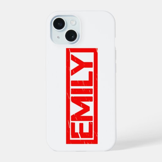 Emily Stamp iPhone 15 Case (Achterkant)