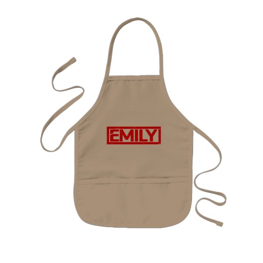 Emily Stamp Kinder Schort (Voorkant)