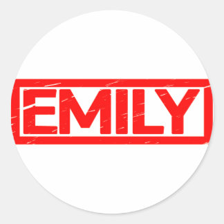 Emily Stamp Ronde Sticker
